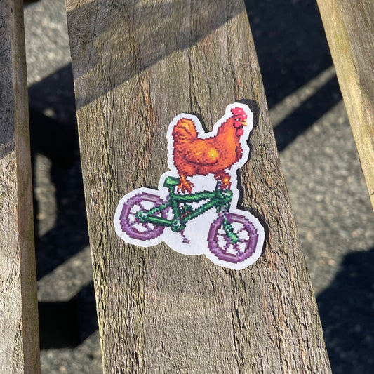 Pixel Chicken Sticker