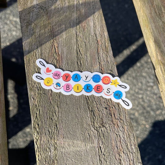 Bike Friendship Bracelet Sticker